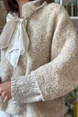 Lola Boucle Slouch Knit Ecru